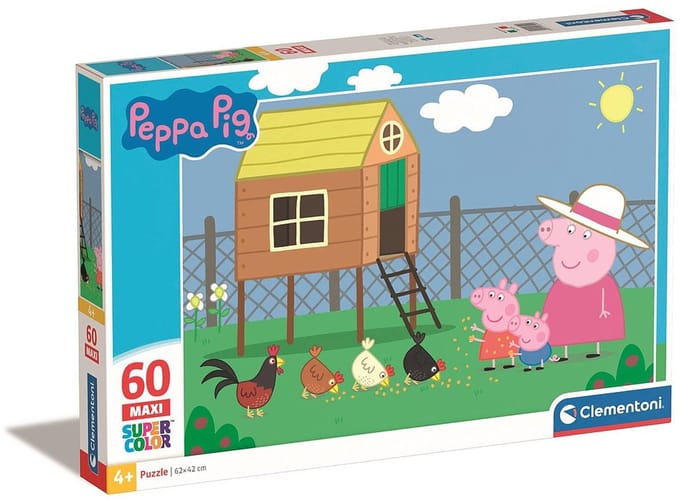 Clementoni - Peppa Pig Legpuzzel - Kinderpuzzel – Puzzel met 60 Stukjes - Vanaf 4 jaar