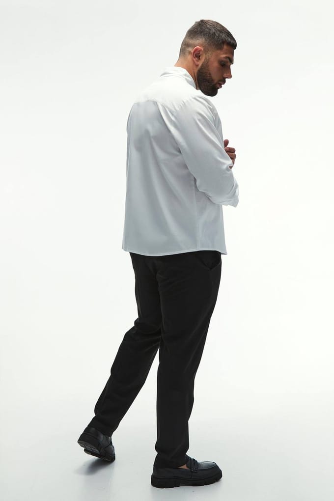 Plus Regular Fit Oxford-shirt in Wit | White | Size 2XL