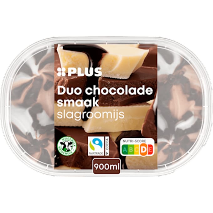 slagroomijs duo chocolade