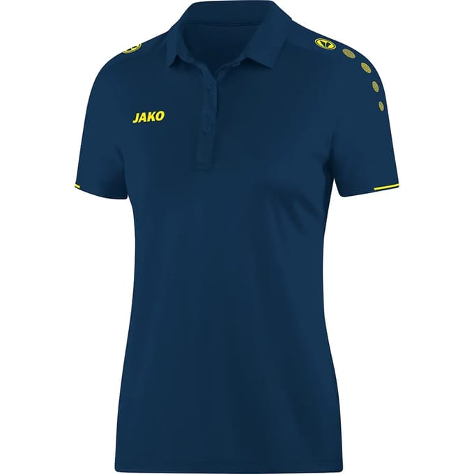 Jako Classico Polo Dames - Citroen / Nachtblauw | Maat: 44