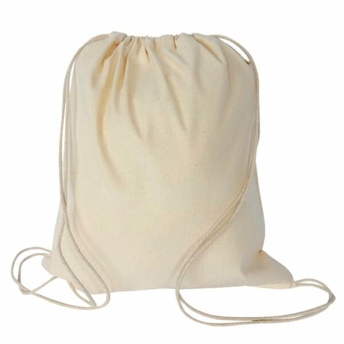 20 stuks Fairtrade eco katoenen rugtas van 150 grams kwaliteit
