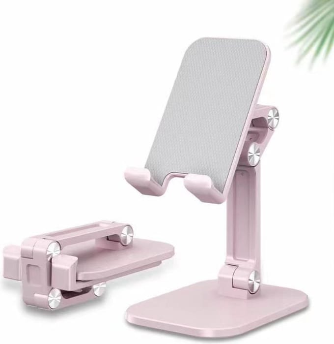 Smartphonica Telefoonhouder aluminium voor mobiele telefoon of tablet - Roze