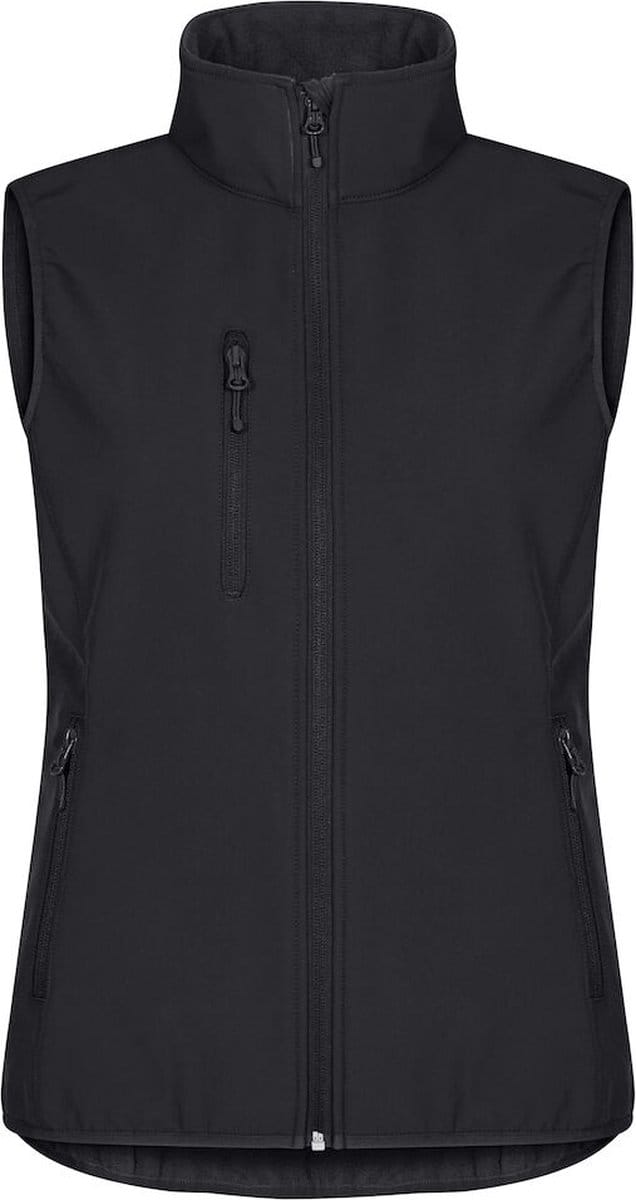 Clique Classic Softshell Vest Women 0200916 - Zwart - 36/S