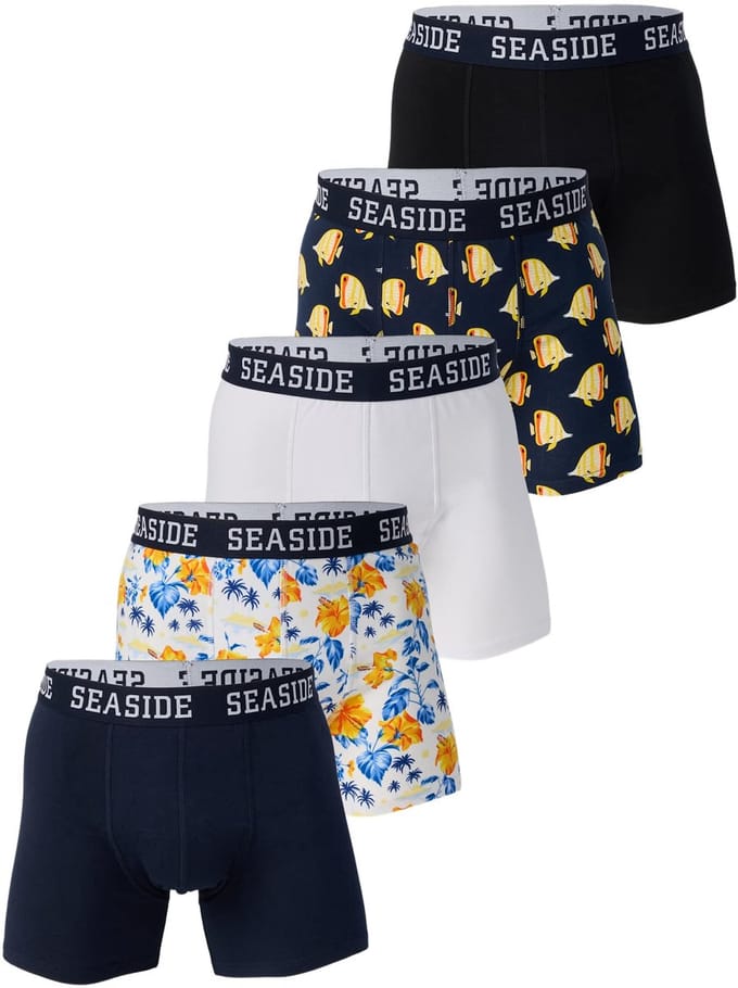 Seaside Classic Boxershorts 5-pack – Vrijetijdskleding heren – Maat M