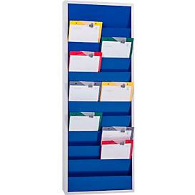 Werkplaatsplanner Eichner 9019-00202, 2 kolommen, voor 20 documenten, blauw