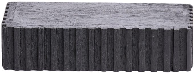 Light & Living Wandplank Gatura Mangohout, 30cm - Zwart