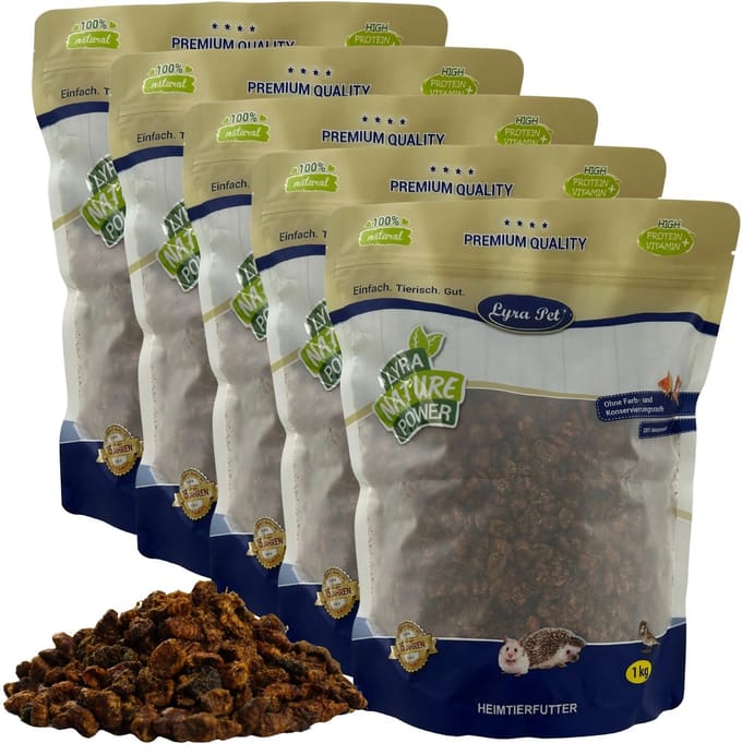 5 kg Lyra Pet® gedroogde zijderupsen