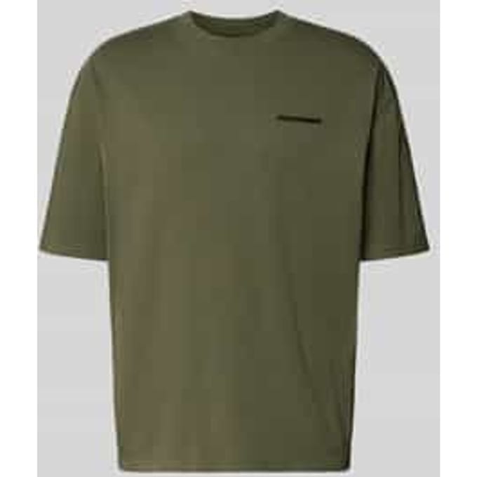 Oversized T-shirt met labelstitching