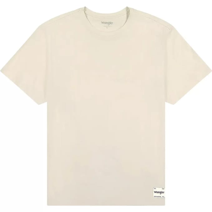 T-shirt Korte Mouw Wrangler 112357430 SOLID TEE-WHITE
