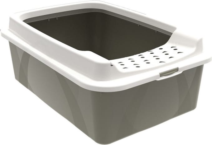Bac a litiere avec rebords - ROTHO MYPET - BONNIE - 57.2 x 39.3 x 20.9 cm - Cappuccino