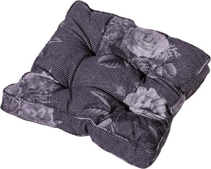 Madison matraskussen florance Denim flower 47x47 cm - grijs