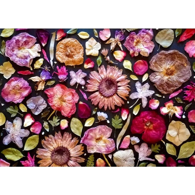 1000-delige Puzzel: Gedroogde Bloemen, Merkloos