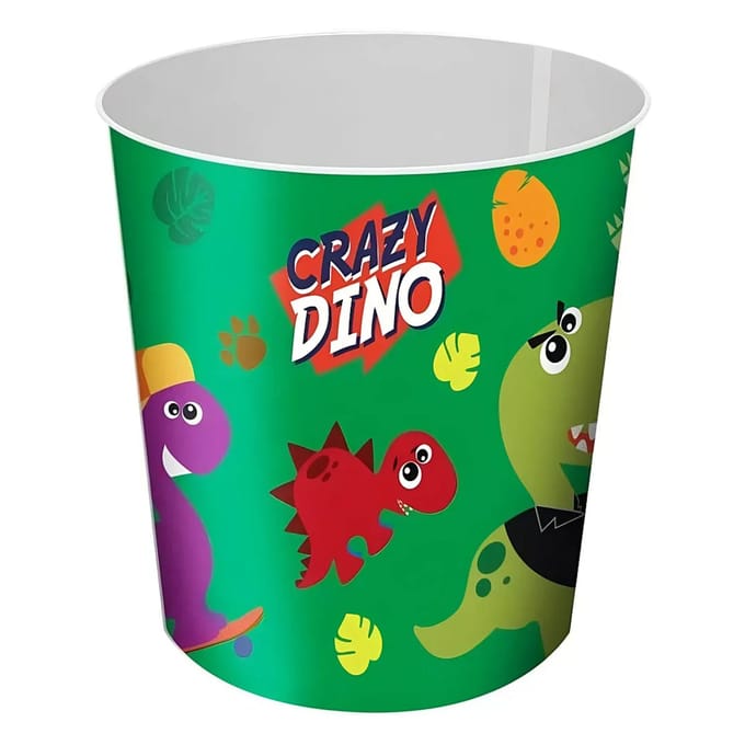 Kids licensing Dinosaurus prullenbak/papiermand - plastic - 21,5 x 21 cm