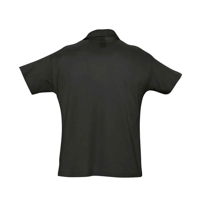 SOLS Heren Zomer II Poloshirt (Zwart)