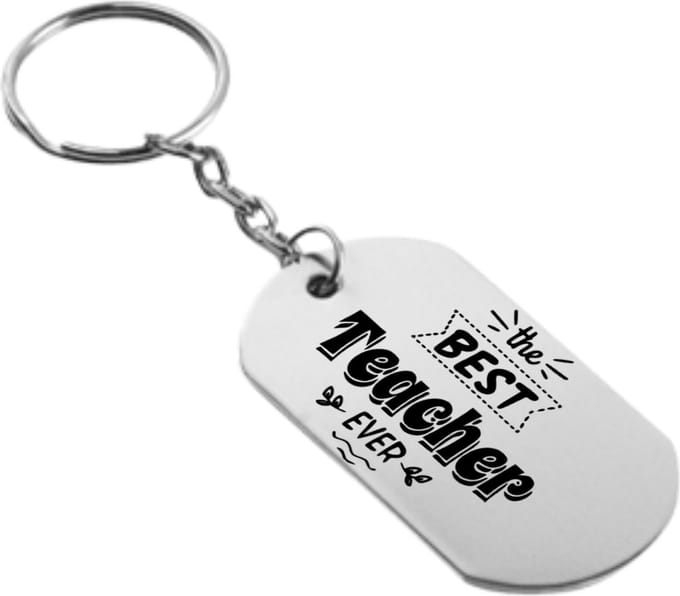 Akyol - de beste leraar ever sleutelhanger - Leraar - docenten leerkrachten leraren - cadeau - 54 x 29mm