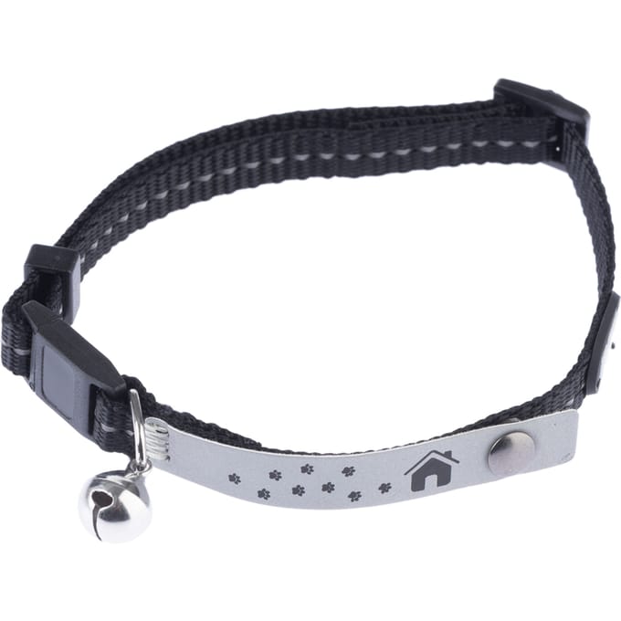 1x TIAKI Kattenhalsband Home Zwart