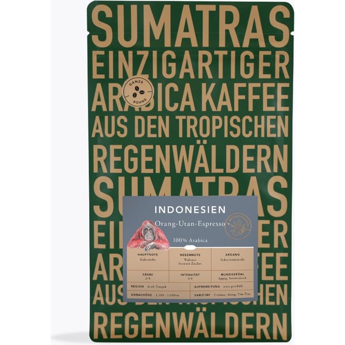 Speicherstadt Orang Utan Espresso 500g
