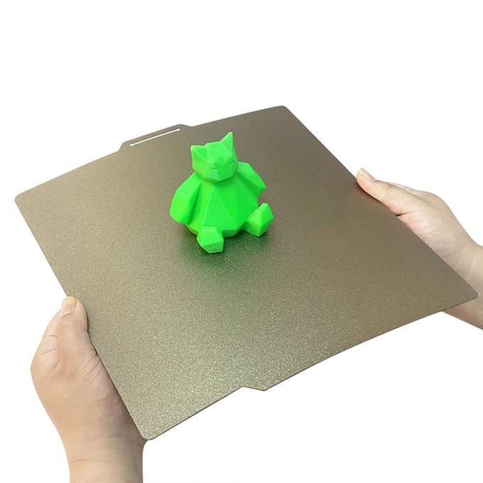 PEI-bouwplaat 3D-printbed Dubbelzijdig getextureerd PEI-oppervlak Magnetisch verenstaal Flexibel 0 goud