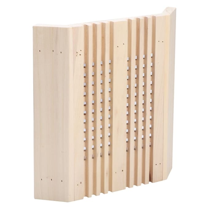 Abat-jour d'angle carré en bois pour salle de sauna, cache-lumière, accessoires de sauna beige
