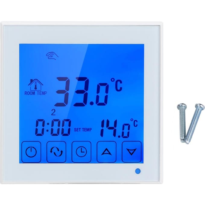 Huishoudelijke Elektrische Vloerverwarming Thermostaat Temperatuurregelaar Thermoregulator 200~240V blue