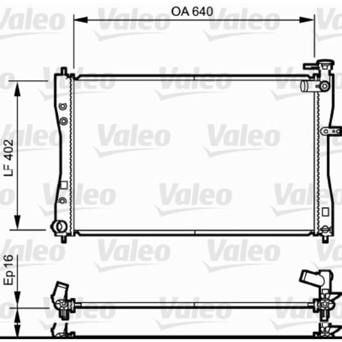Radiator, motorkoeling VALEO 735057