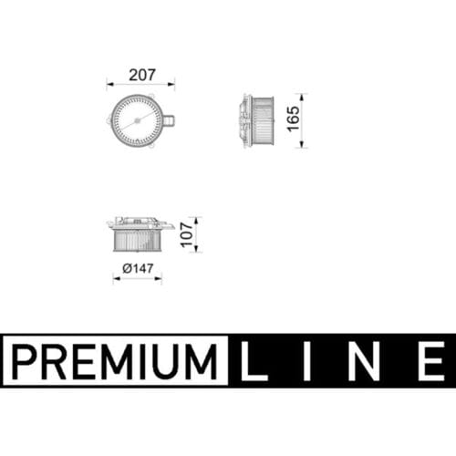 Binnenventilator MAHLE AB 436 000P