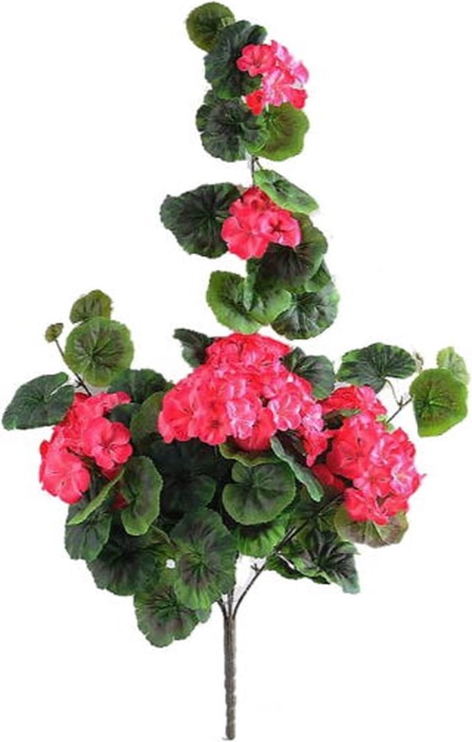 Kunstbloem geranium 70 cm, donkeroze Buitengewoon de Boet