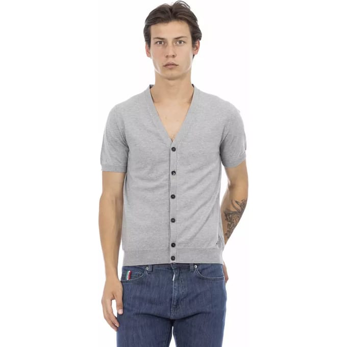 Korte Mouw V-hals Brei Cardigan