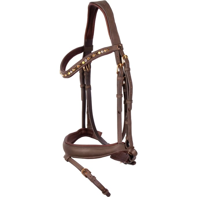 Gecombineerd hoofdstel met neusriem Harry's Horse Soft Bombastic Crystals