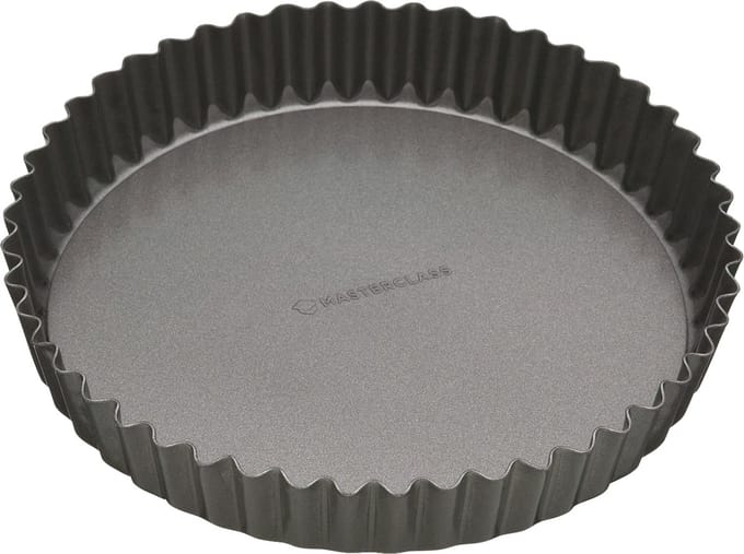 Masterclass Taartvorm / Quichevorm Met Losse Bodem - Geribbelde Randen En Antiaanbaklaag 25 cm (10 ")