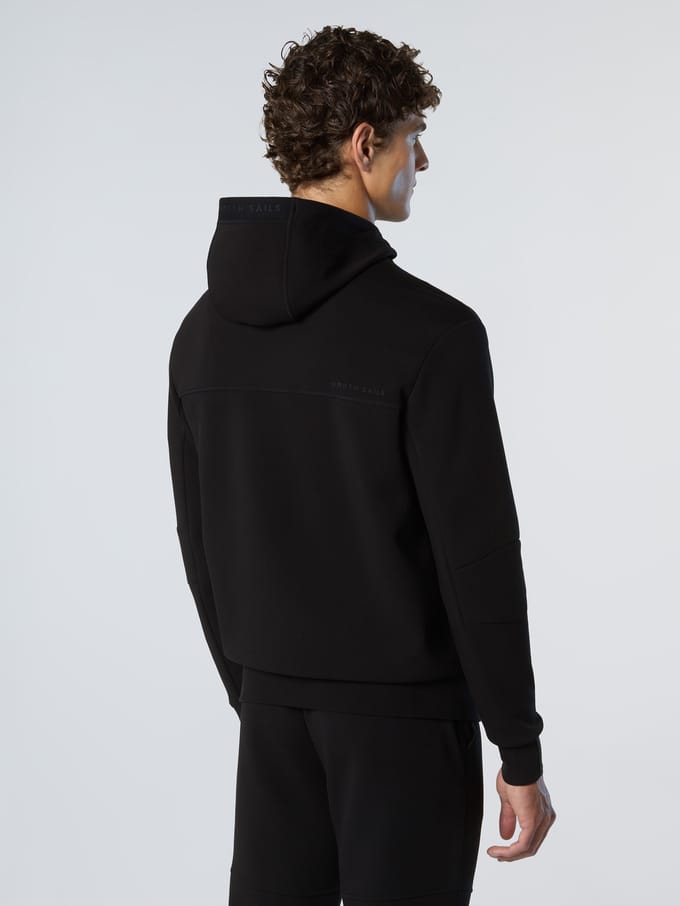 North Sails Sweatshirt Scuba-stof met volledige ritssluiting