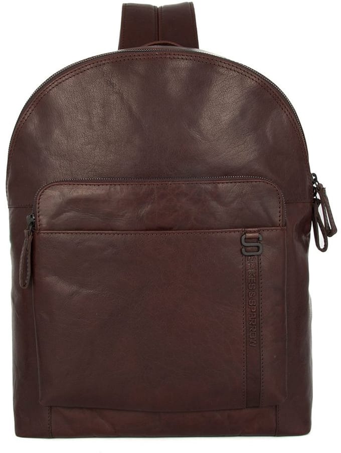 Leren Luiertas / Rugzak - 15 inch - Chicago - Donkerbruin