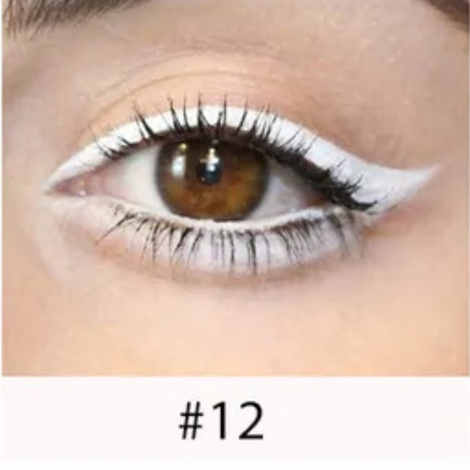 Waterproof Matte Gel Eyeliner - 12 White - 0.2g