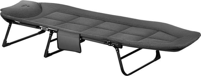 NILS CAMP NC2720 - Kampeerbed - 200 cm - Inklapbaar - Grijs - Premium Klasse