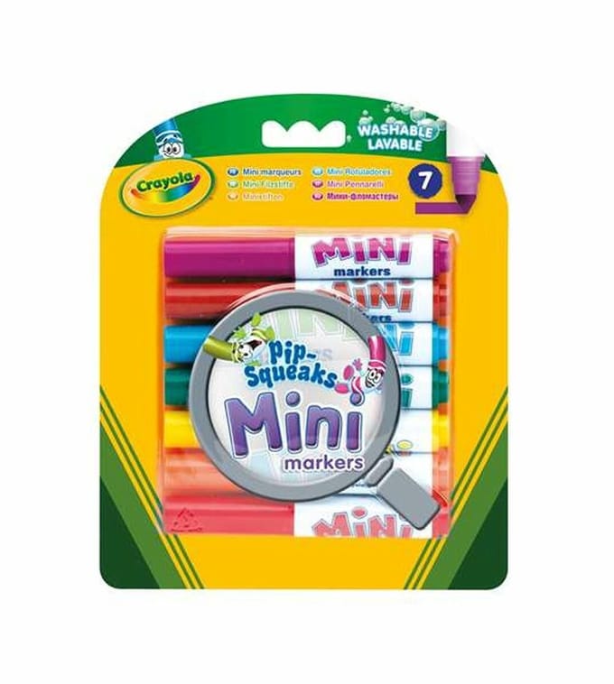 Crayola - Stift - 7 Mini Afwasbare Viltstiften Voor Kinderen