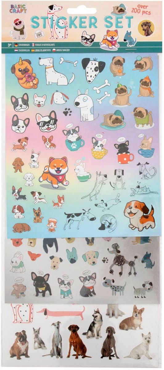 Stickerset Honden, 100st.