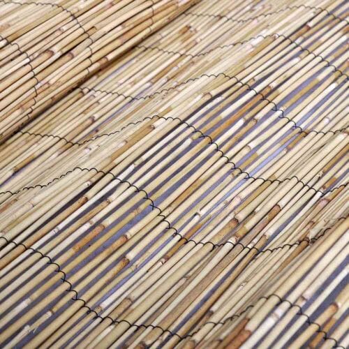 vidaXL - Tuinhek - 400 - x - 90 - cm - Riet - Naturel