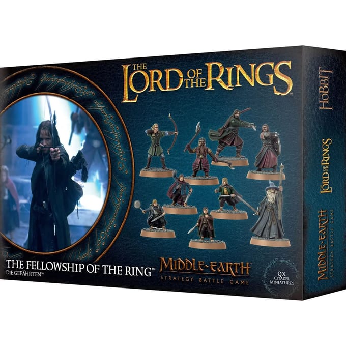Set van 10 figuurtjes van 13 stuks - de gemeenschap van de ring Games Workshop Warhammer Middle Earth