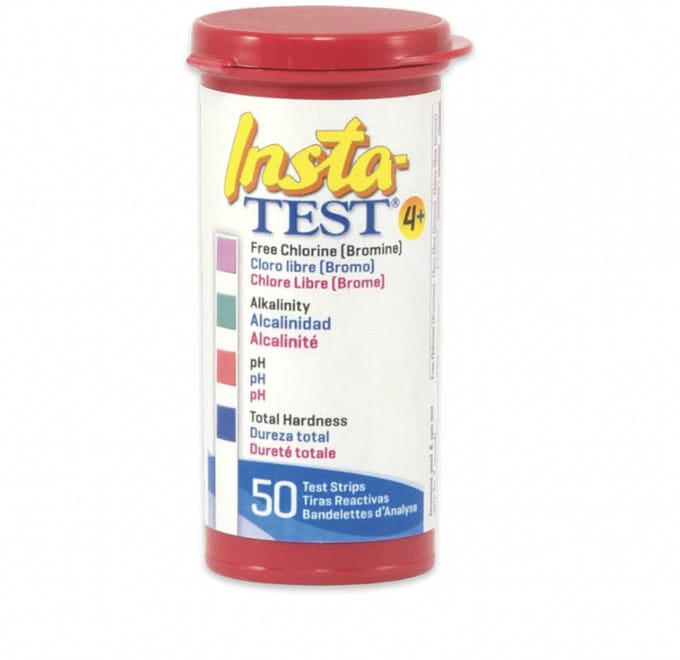 LaMotte Insta-TEST 4 Plus - Test strips for chlorine/bromine, alkalinity, pH and hardness - 50 stuks Zwembad / Spa
