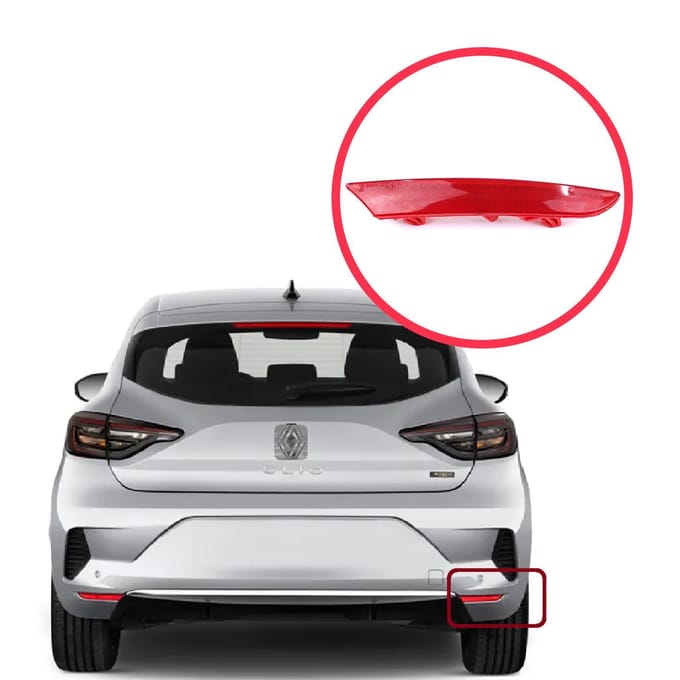 Réflecteur de pare-chocs arrière droit ESP1171-2 pour Renault Clio MK5 BF B7 (2019-2020) 265602442R