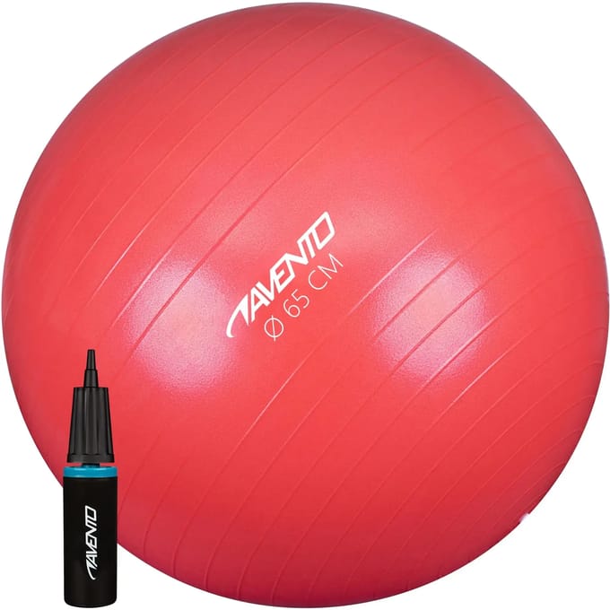 Avento Fitnessbal -Gymbal - Met Pomp - Ø 65cm - Roze