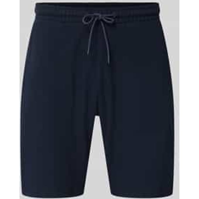 Sweatshorts van katoen met structuurpatroon