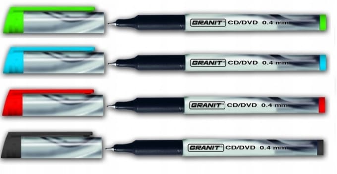 Granit CD Marker Permanent Blauw 0.4mm