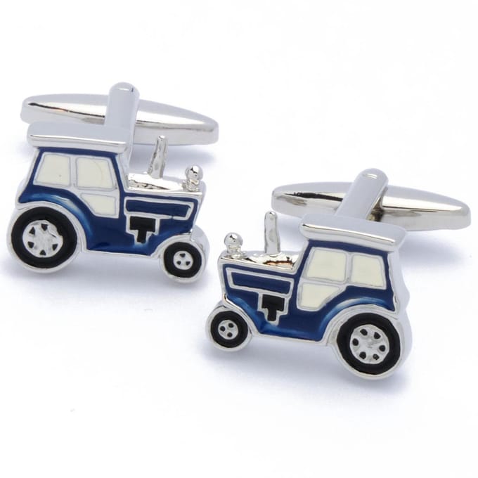 Manchetknopen - Tractor Trekker Blauw en Zwart