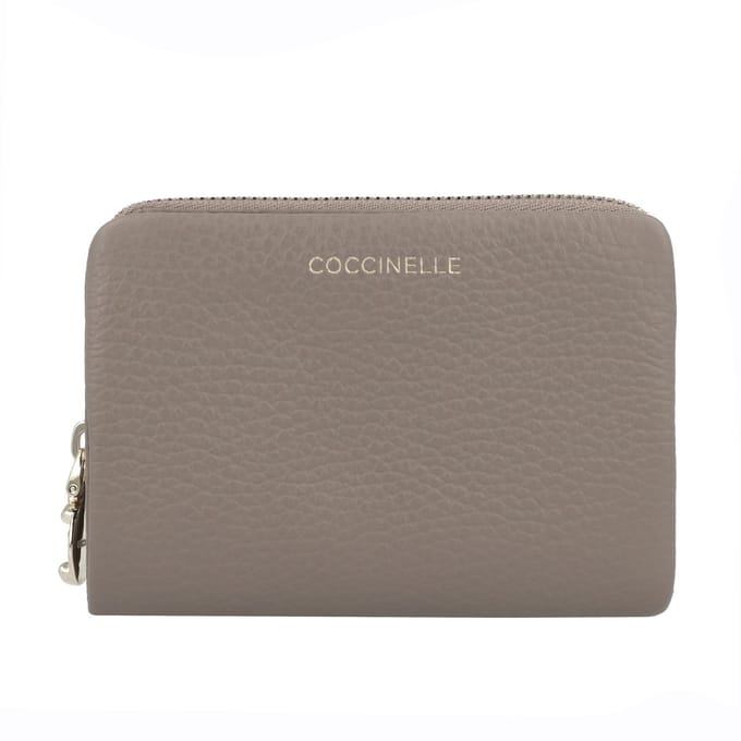 COCCINELLE Leren portemonnee C-Me Softy Wallet Warm Taupe