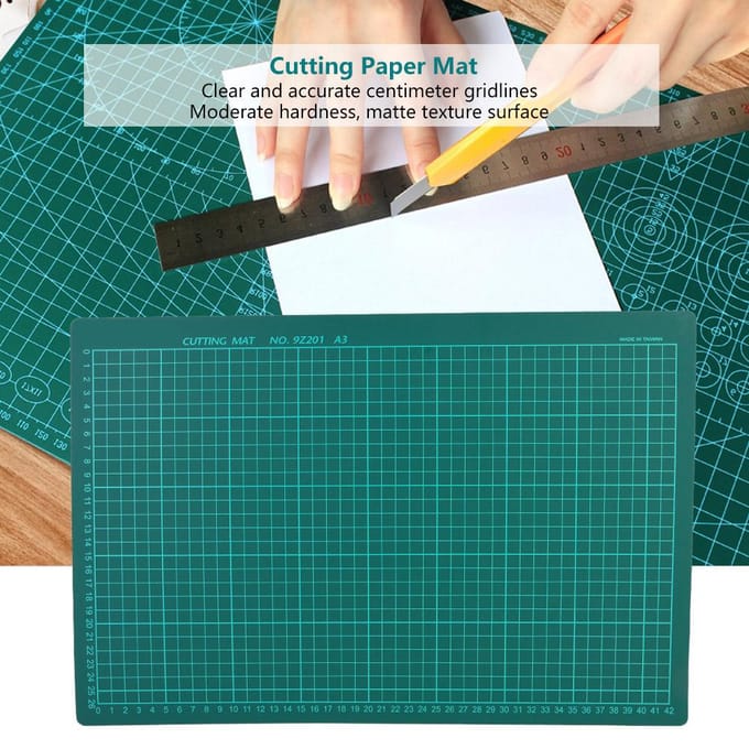 Kantoor School Schrijfwaren Snijraster Naaimat Antislip Bord(A3 Enkelzijdig Groen) A3