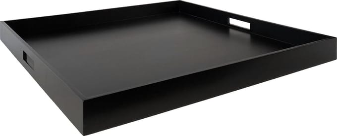 XLBoom Dienblad Zen Extra Large - In Hout - Zwart - 70 × 70 × 6 cm