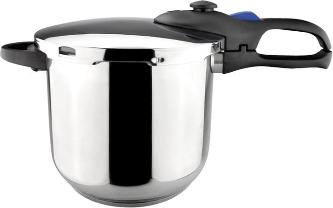 Snelkookpan 8 liter RVS met Drieledige Bodem geschikt voor Inductie