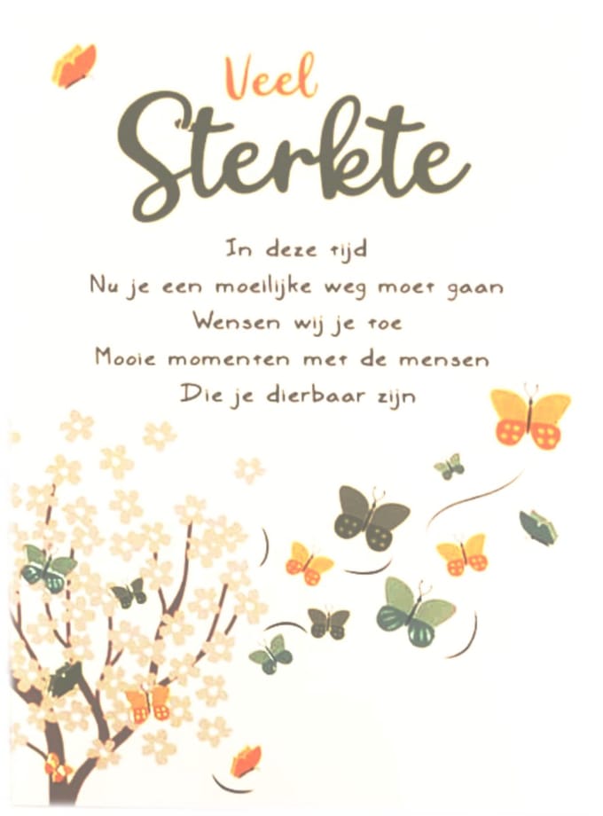 Kaart - Intense - Veel Sterkte - 12.5 x 17.5 cm - 1 stuk - TE053-C
