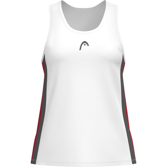 HEAD Club 25 Tech Tanktop Dames-Wit,Rood